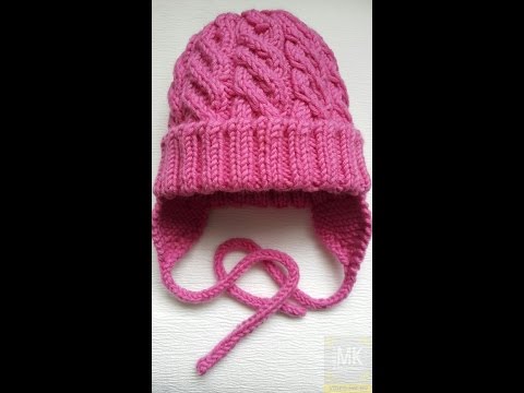 ДЕТСКАЯ ШАПОЧКА С ОТВОРОТОМ И УШКАМИ