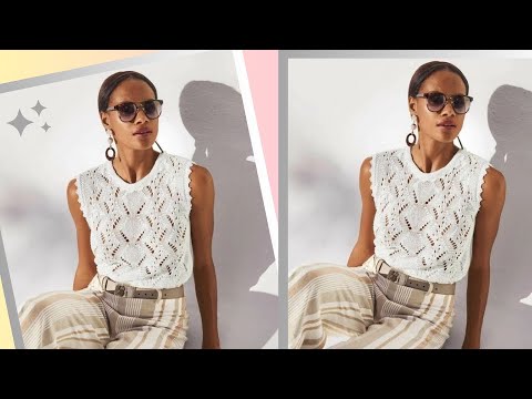 ФЕЕРИЧНЫЙ ТОП СПИЦАМИ Мастер класс (схема,расчёты на любой размер)