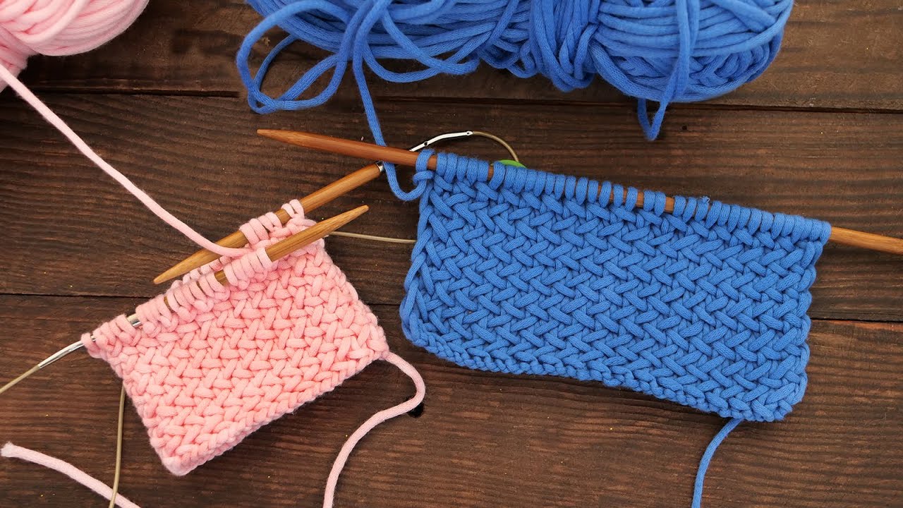 Мягкий твид – узор спицами Soft tweed - knitting pattern