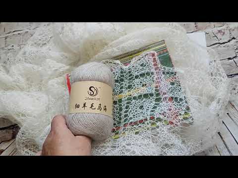 Ажурная шаль "Паутинка" /подробный мк/ часть 1