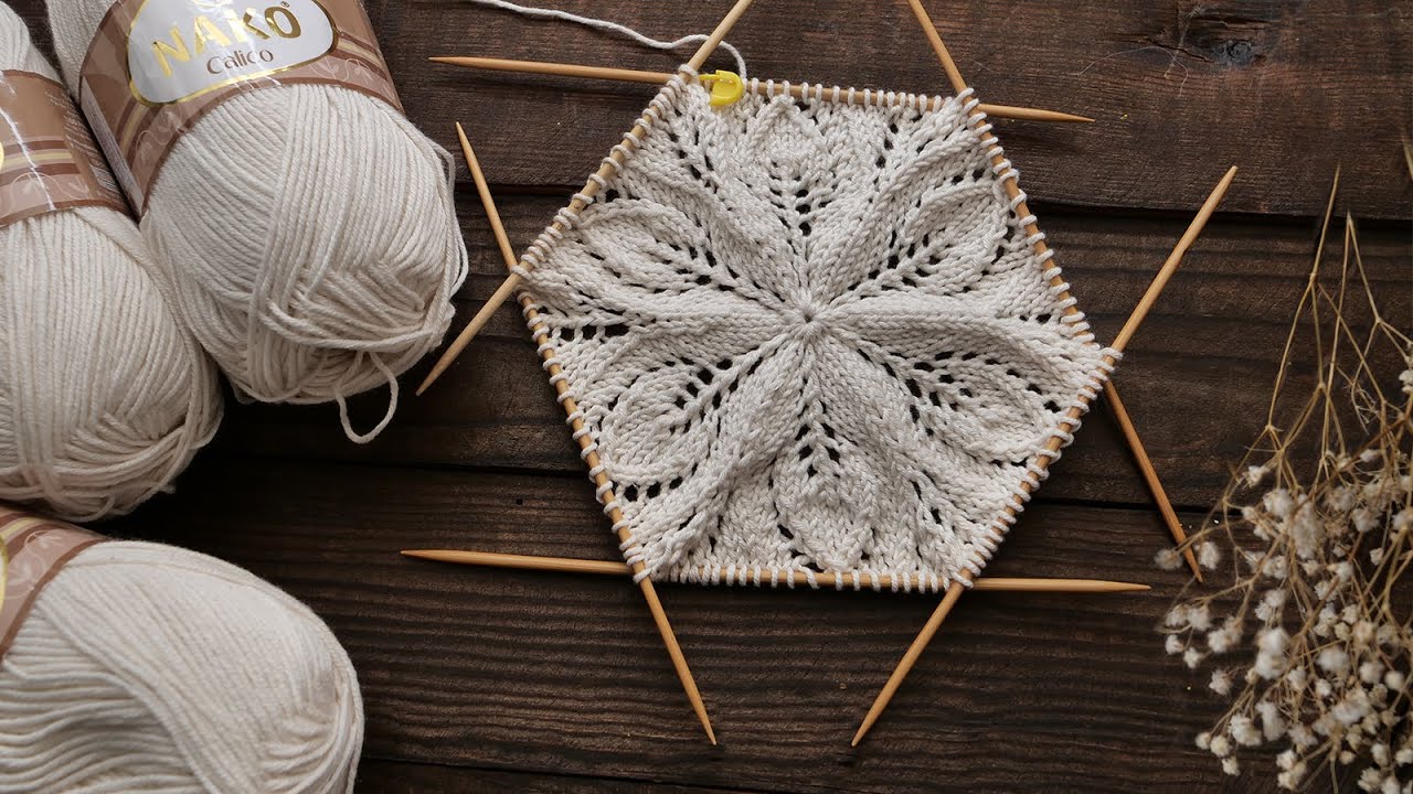 Кофточка «Круговорот лепестков» спицами - часть 1 