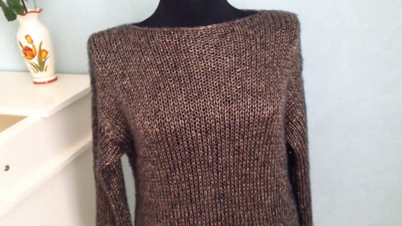 Самый простой свитер " Позолота"