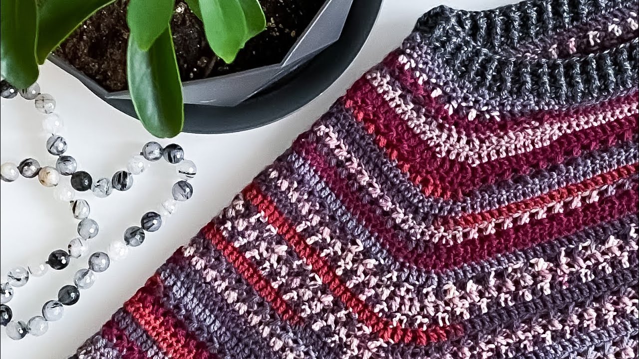 Джемпер крючком из носочной пряжи мастер класс