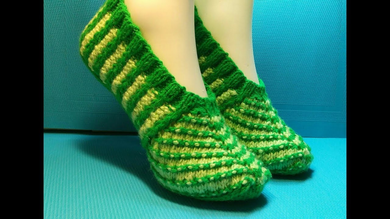 У вас уже есть вязаные домашние тапочки?