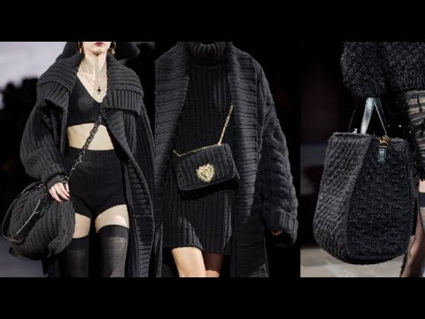 Вязаные сумки модный тренд осень-зима 2020-2021 Вязаные сумки модный тренд осень-зима 2020-2021