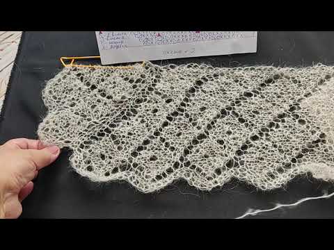 Шаль "Паутинка",часть № 2