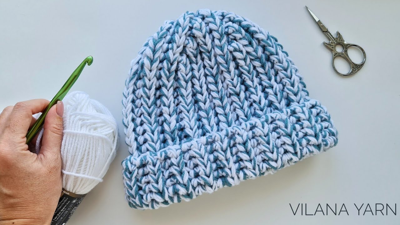 Шапка крючком❤ Быстро и просто