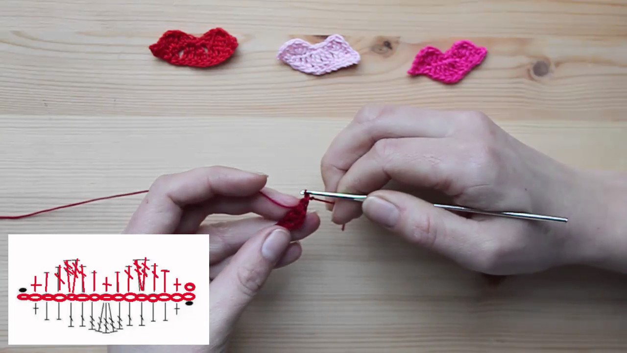 Как связать губы кукле