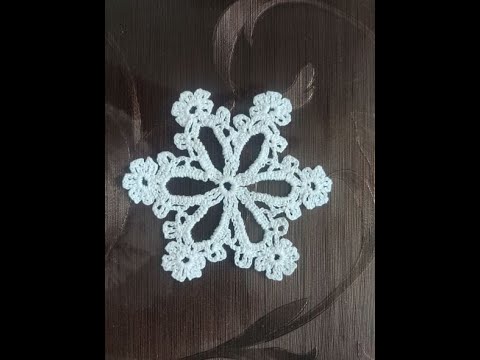 Снежинка крючком