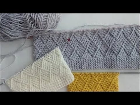 Шикарный узор "Ромбы" для свитера и кардигана