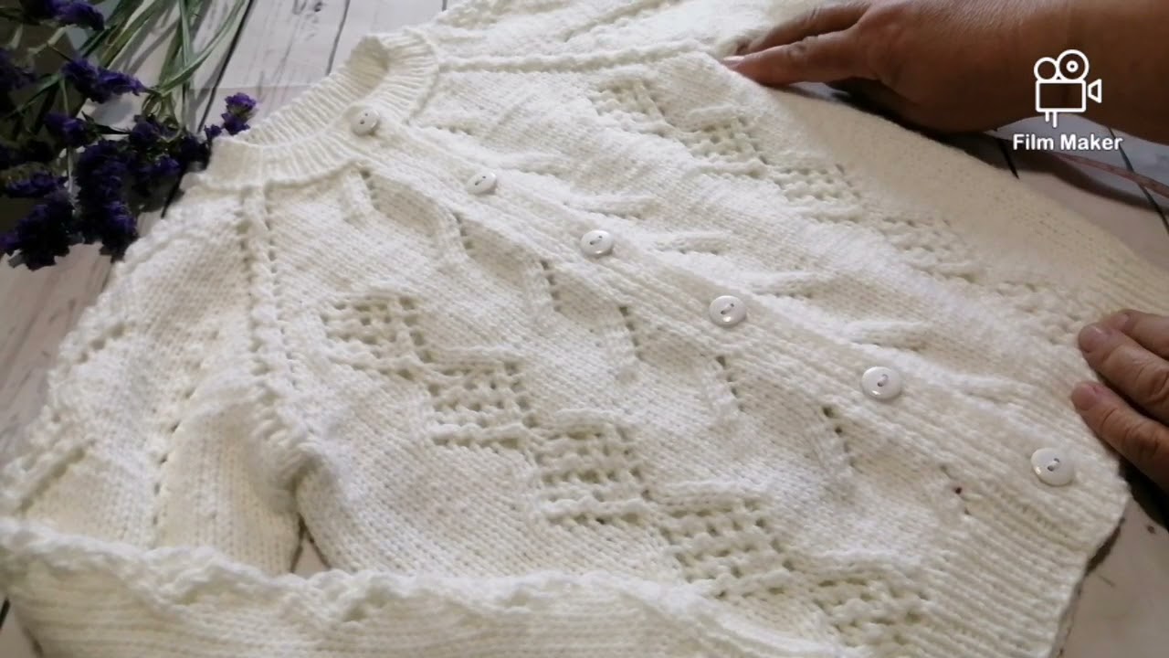 Ажурная кофточка на девочку 