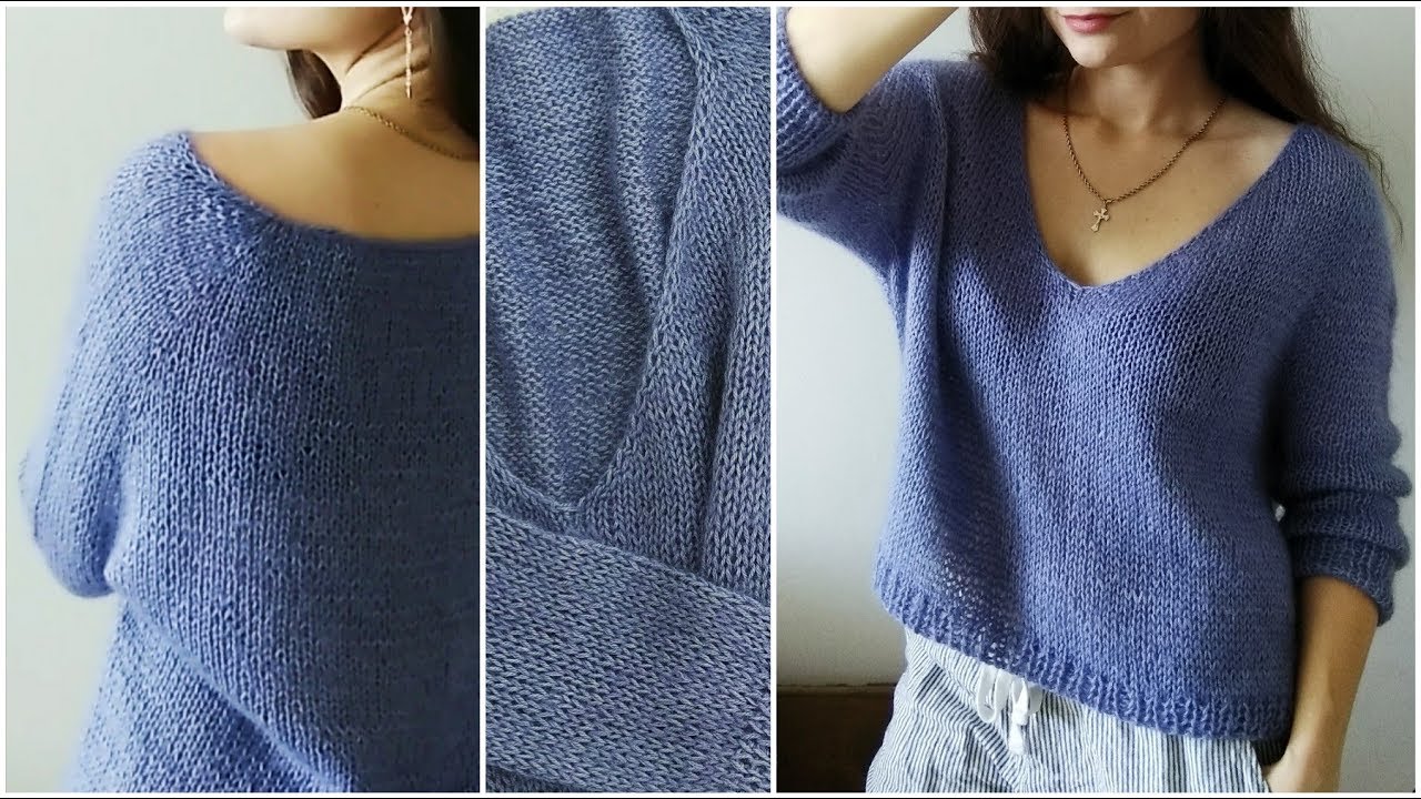 ЛАВАНДОВЫЙ ПУЛОВЕР • Как вязала?