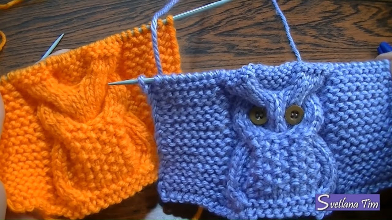 Вязание спицами - Узор "СОВА" или "ФИЛИН"