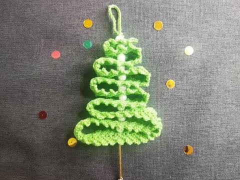 новогодняя елочка крючком