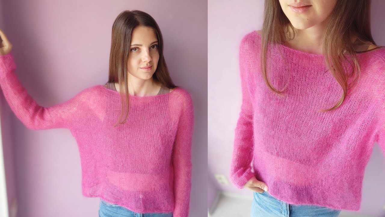 МК джемпер паутинка на любой размер