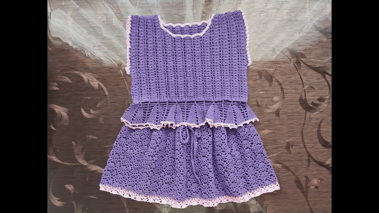 Юбка  для девочки крючком 3-4 года