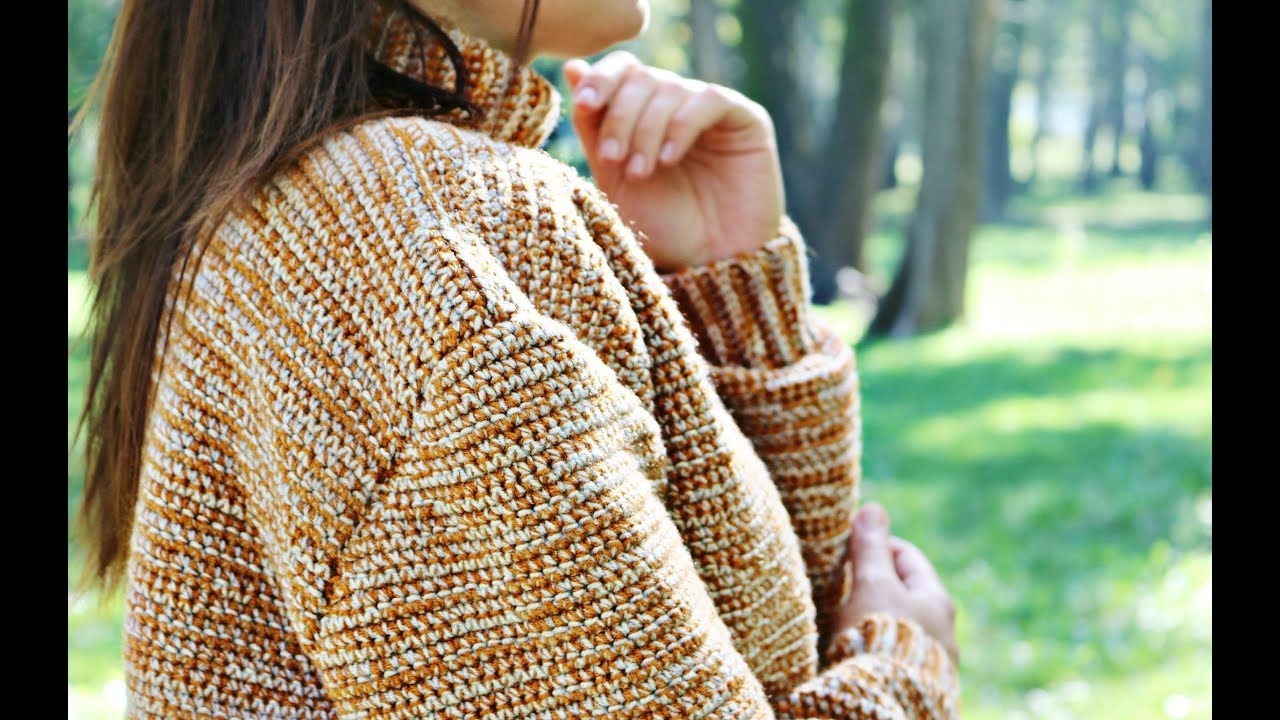 МК свитер крючком базовый oversize от allopenwork