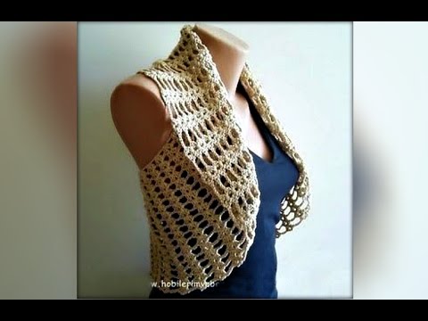 Как связать простое болеро крючком
