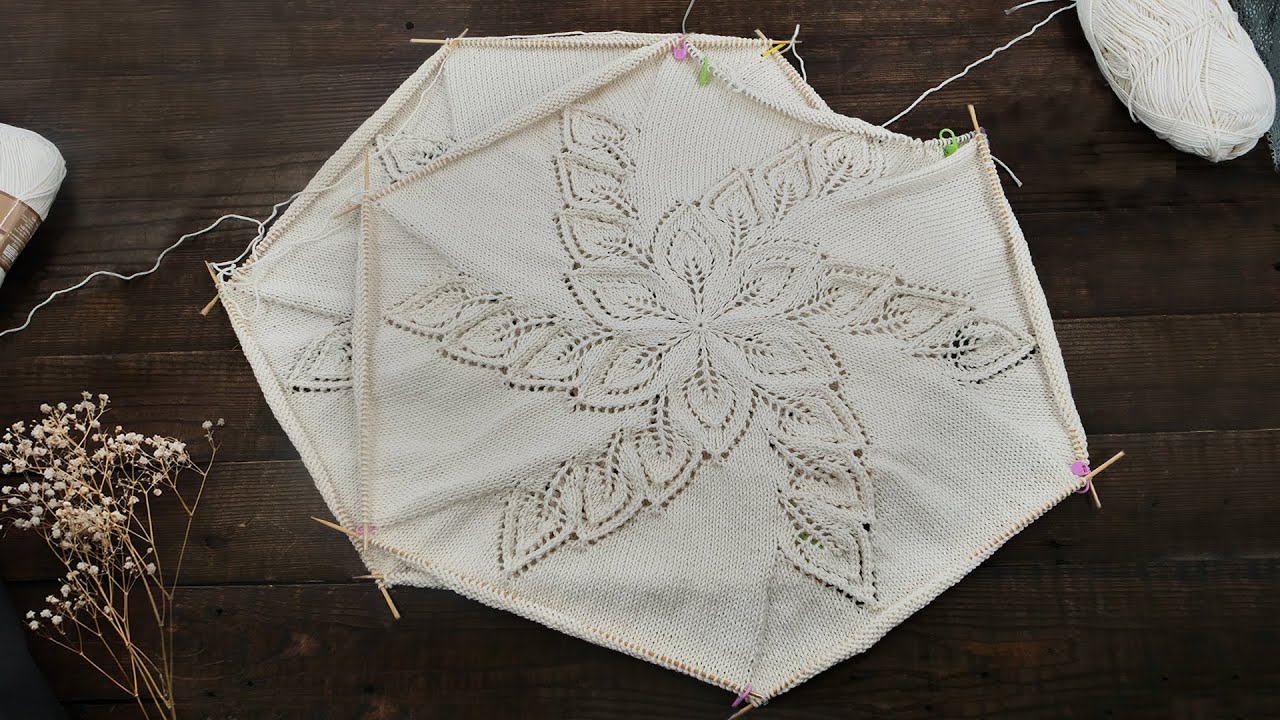 Кофточка «Круговорот лепестков» спицами - часть 2 