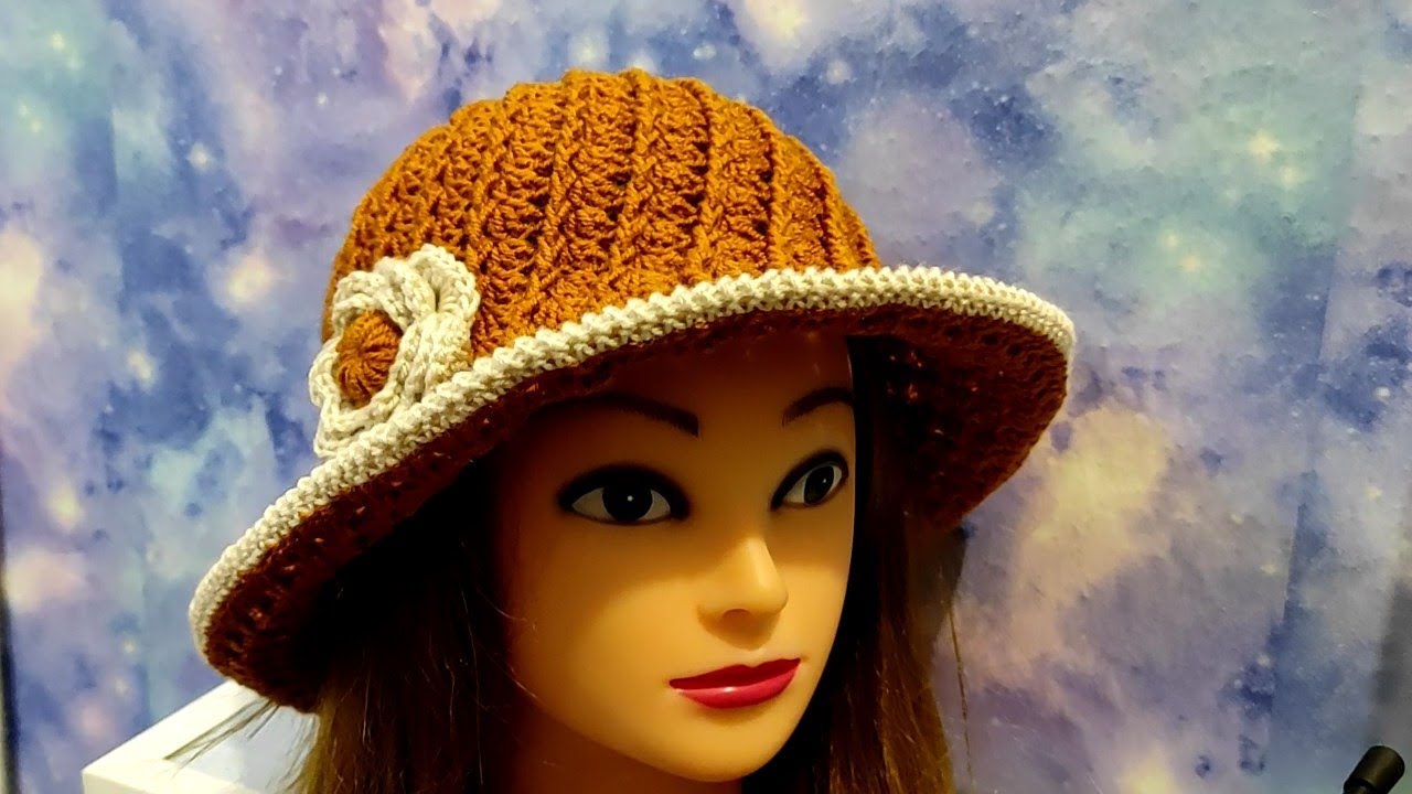 ОСЕННЯЯ ШЛЯПКА КРЮЧКОМ. Шляпа для начинающих.