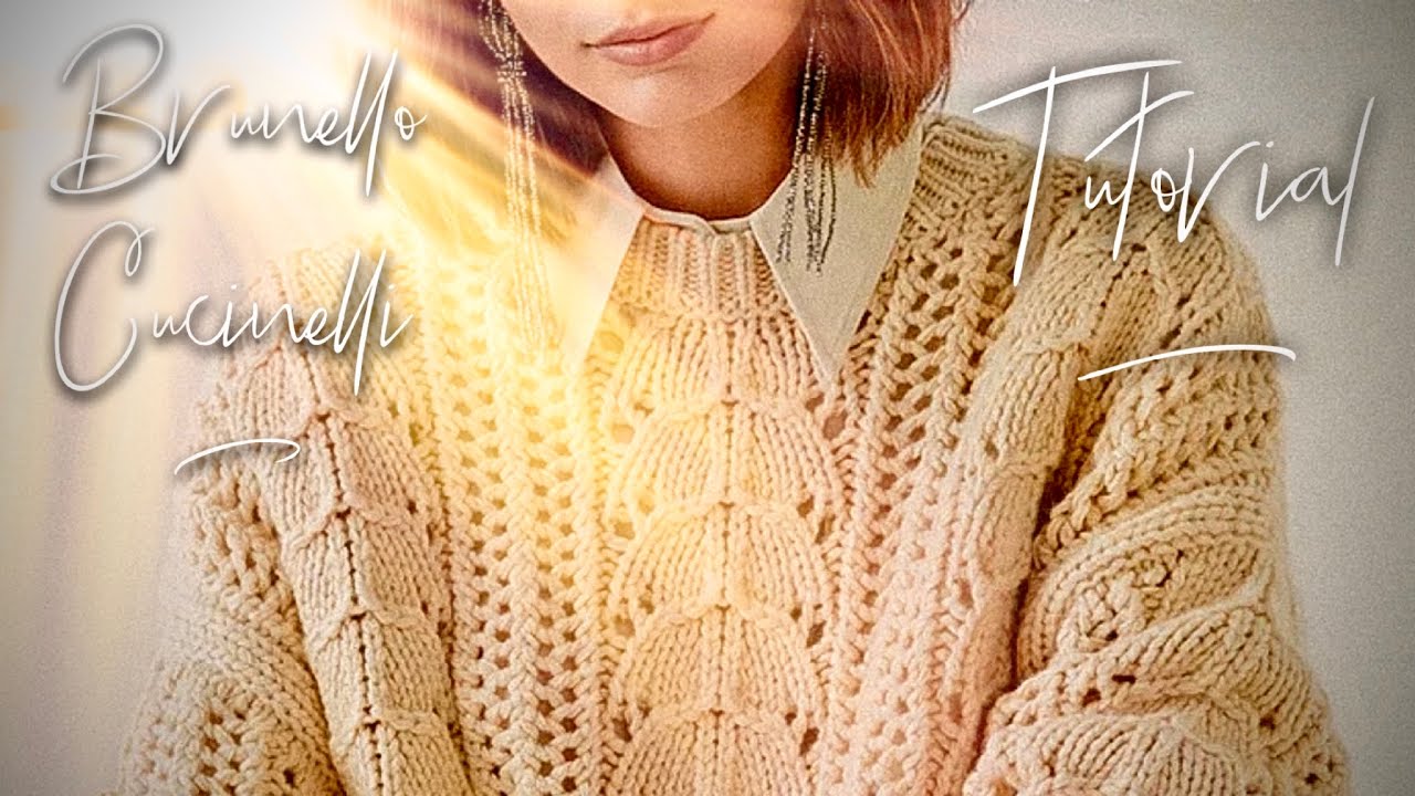 Осенний шикарный джемпер спицами Cucinelli: мастер-класс, + СХЕМА ? How to knit beautiful sweater