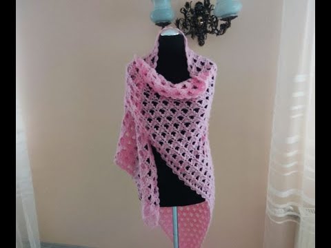 Шаль крючком.