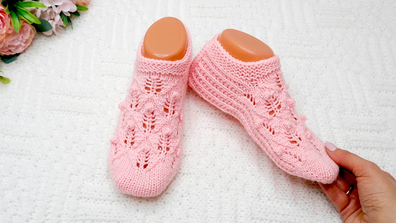 Шикарные Следки спицами Очень подробный мастер класс Свяжет даже начинающая вязальщица