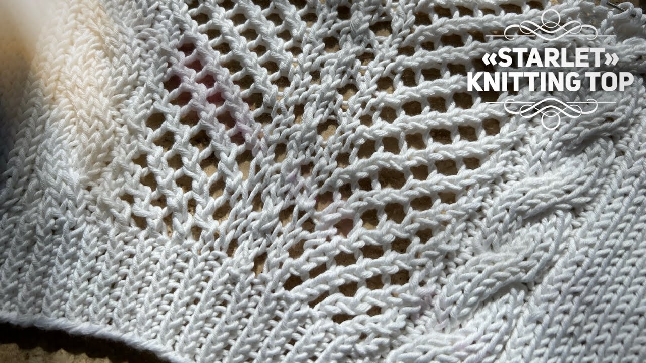 Летний шик: ТОП спицами «Восходящая звезда»! 