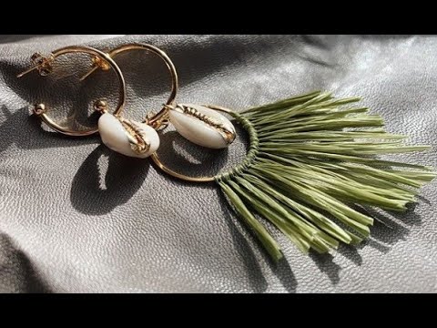 ​Серьги из рафии и разная бижутерия своими руками - оригинальные идеи для вдохновения