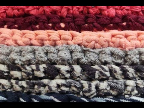 плотный узор для коврика крючком